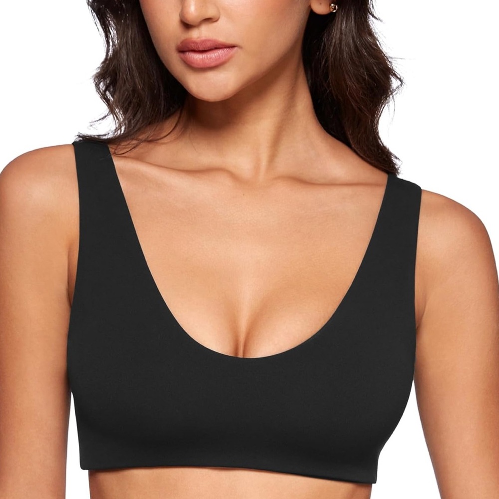 Womens U-Neck Sports Bra Padded U Back Medium